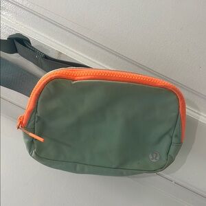 lululemon athletica Green and Orange Travel Bag